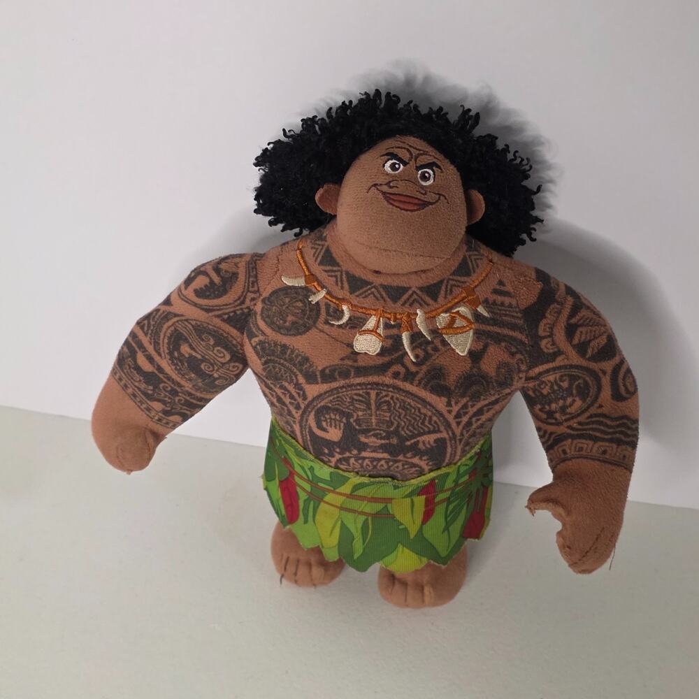 Disney Moana Maui Plush Doll Just Play Tattoo Figure Stuffed Toy